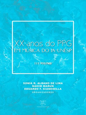 cover image of XX ANOS DO PPG EM MÚSICA DO IA-UNESP